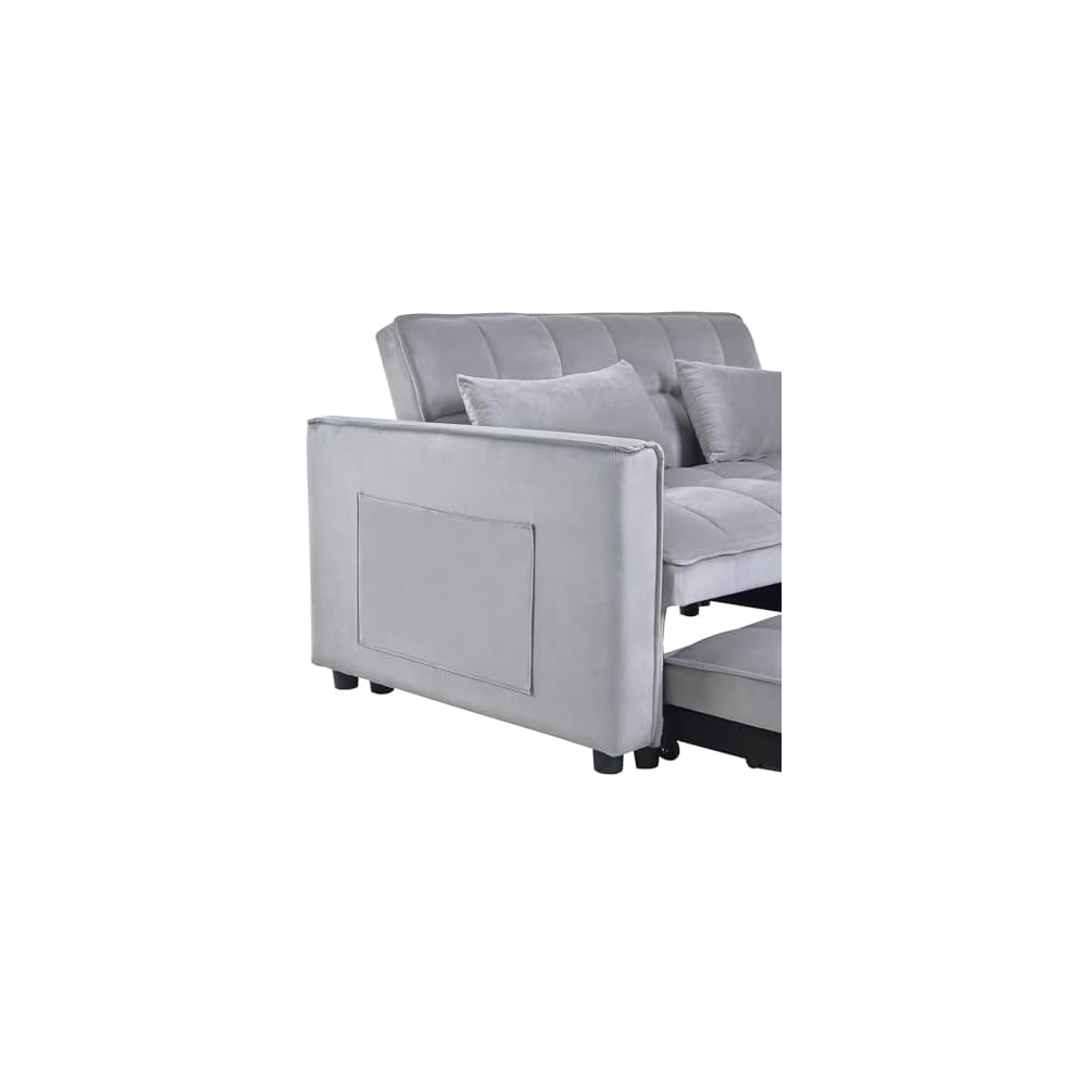 3 in 1 Convertible Sleeper Sofa Bed with Pull Out Couch Bed