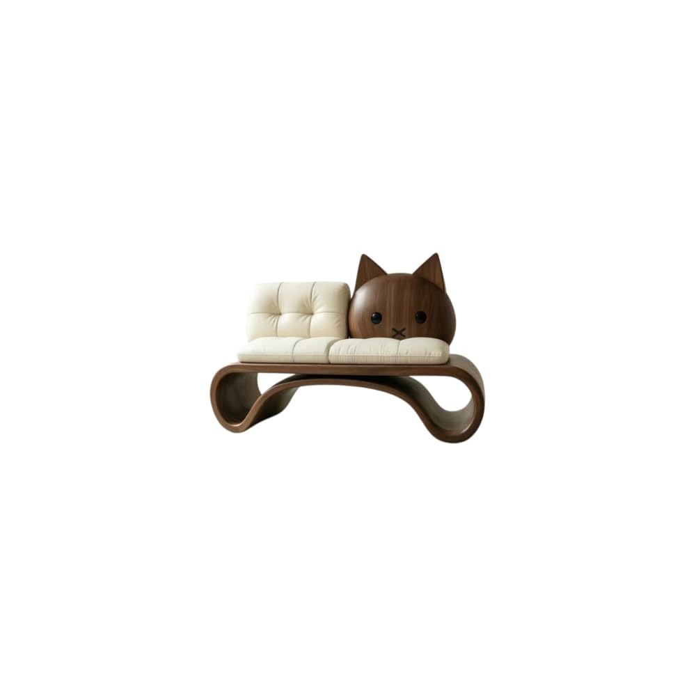 Modern Sculptural Ash Wood Accent Chair with Cream Bouclé Upholstery, Oversized Lounge Armchair for Living Room, Bedroom, Reading Nook and Hotel