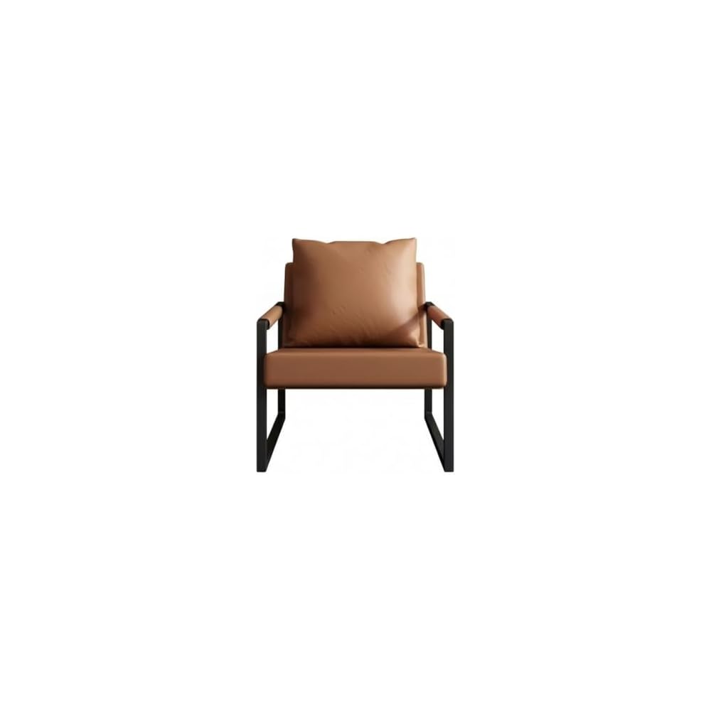 Luxury Ergonomic Lounge Chair with High-Density Foam (Brown)