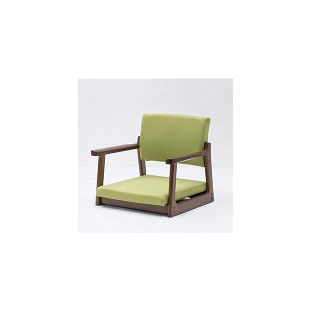 Floor Chair Japanese Floor Chair Legless Bay Window Backrest Lazy Chair with Armrests, Portable Japanese Tatami Chair, Meditation Floor Solid Wood Seating Chairs