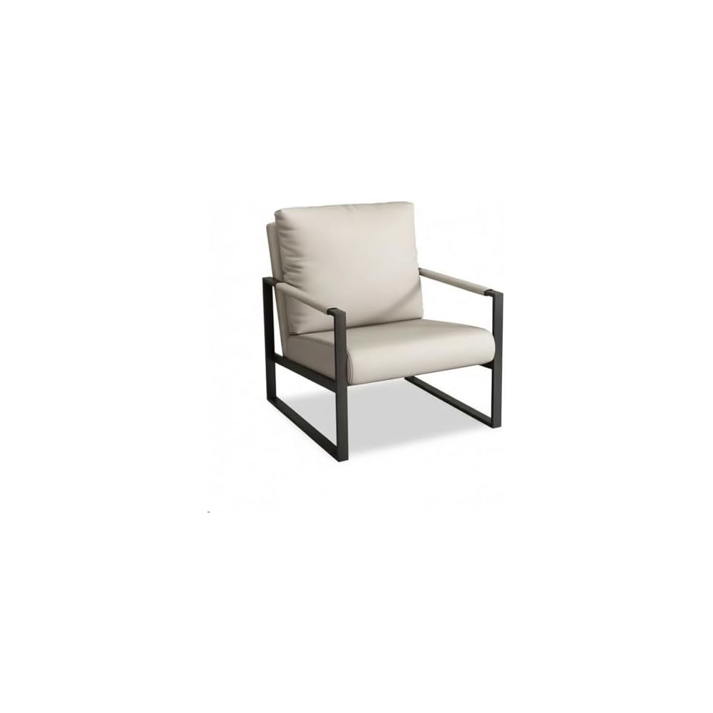 Luxury Ergonomic Lounge Chair with High-Density Foam (Brown)