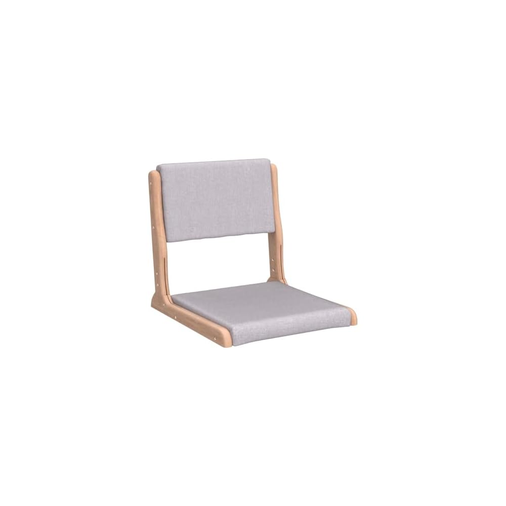 通用 Tatami Chair Accent Furniture,Foldable Meditation Floor Chair, Living Room Chair Floor Seat, Portable Japanese Legless Chair,Lazy Sofa for Bay Window Meditation Reading (Grey Fabric)