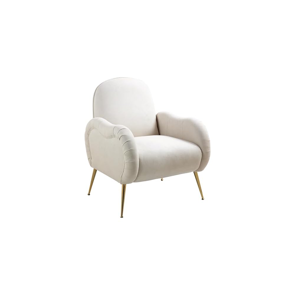 Stylish Snowflake Fabric Accent Chair with Metal Legs, Durable Single Sofa for Living Room, Bedroom, Dining Room, Holds 300lbs - Perfect Club Guest Seating