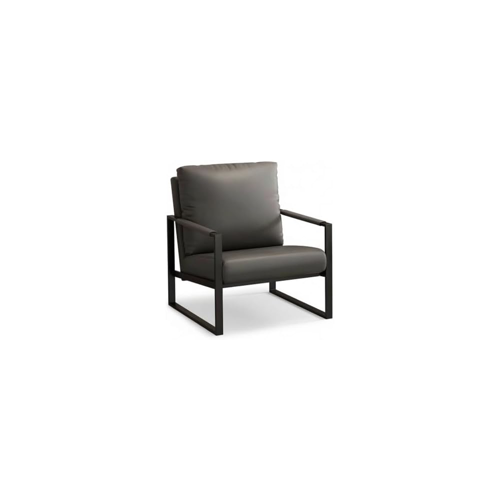 Luxury Ergonomic Lounge Chair with High-Density Foam (Brown)