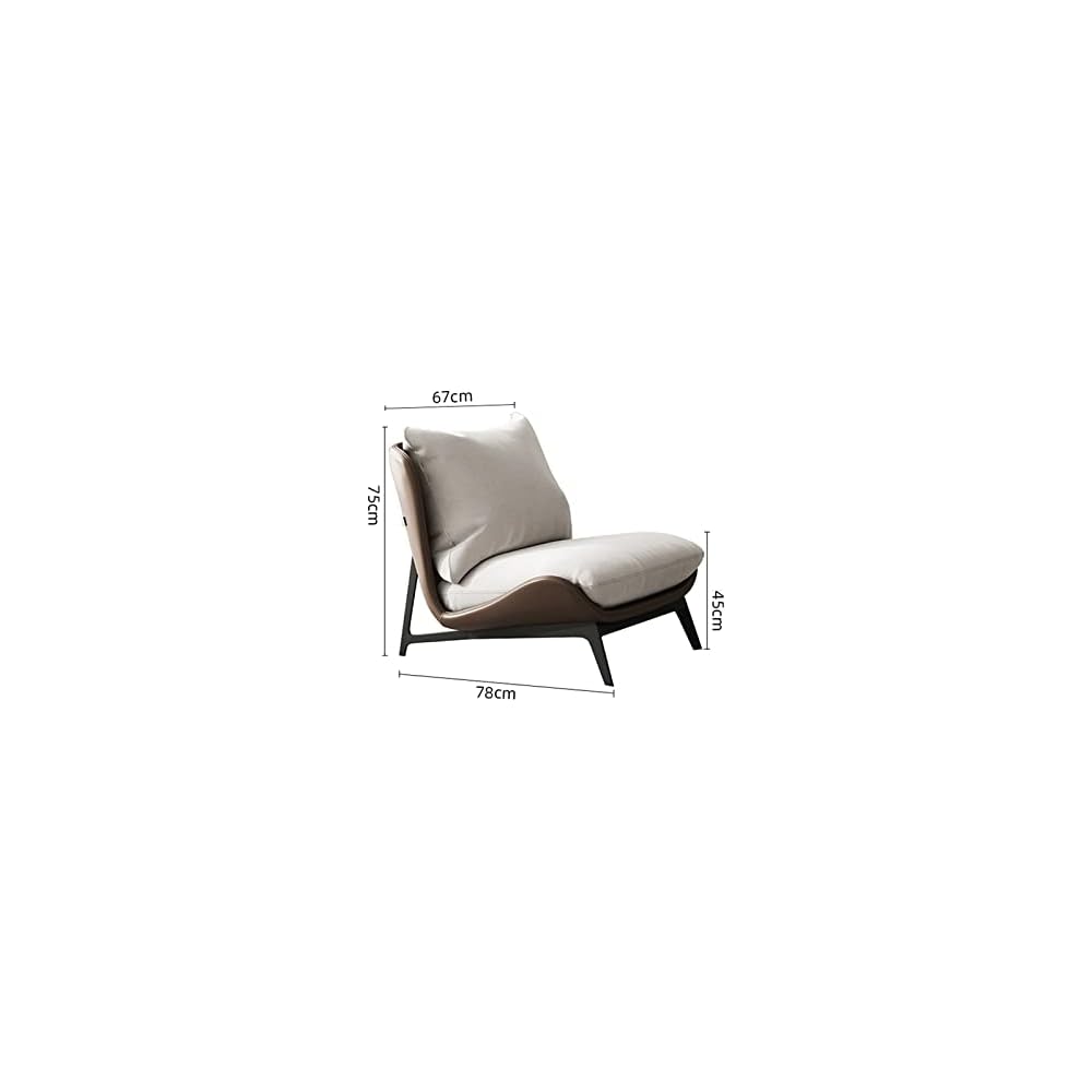 Single Sofa Chair Leather Single Chair Home Fabric Simple Modern Single Chair Living Room Bedroom Balcony Leisure Sofa Chair (Color : 04) (7)