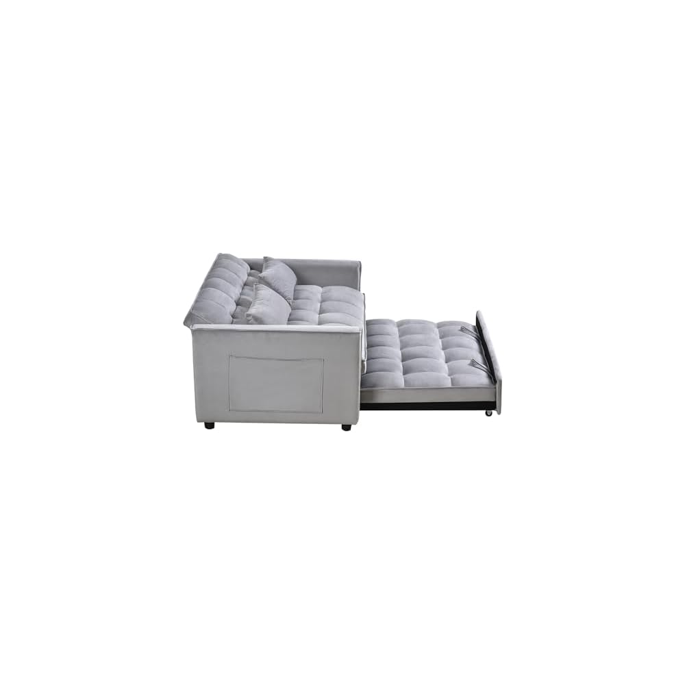 3 in 1 Convertible Sleeper Sofa Bed with Pull Out Couch Bed