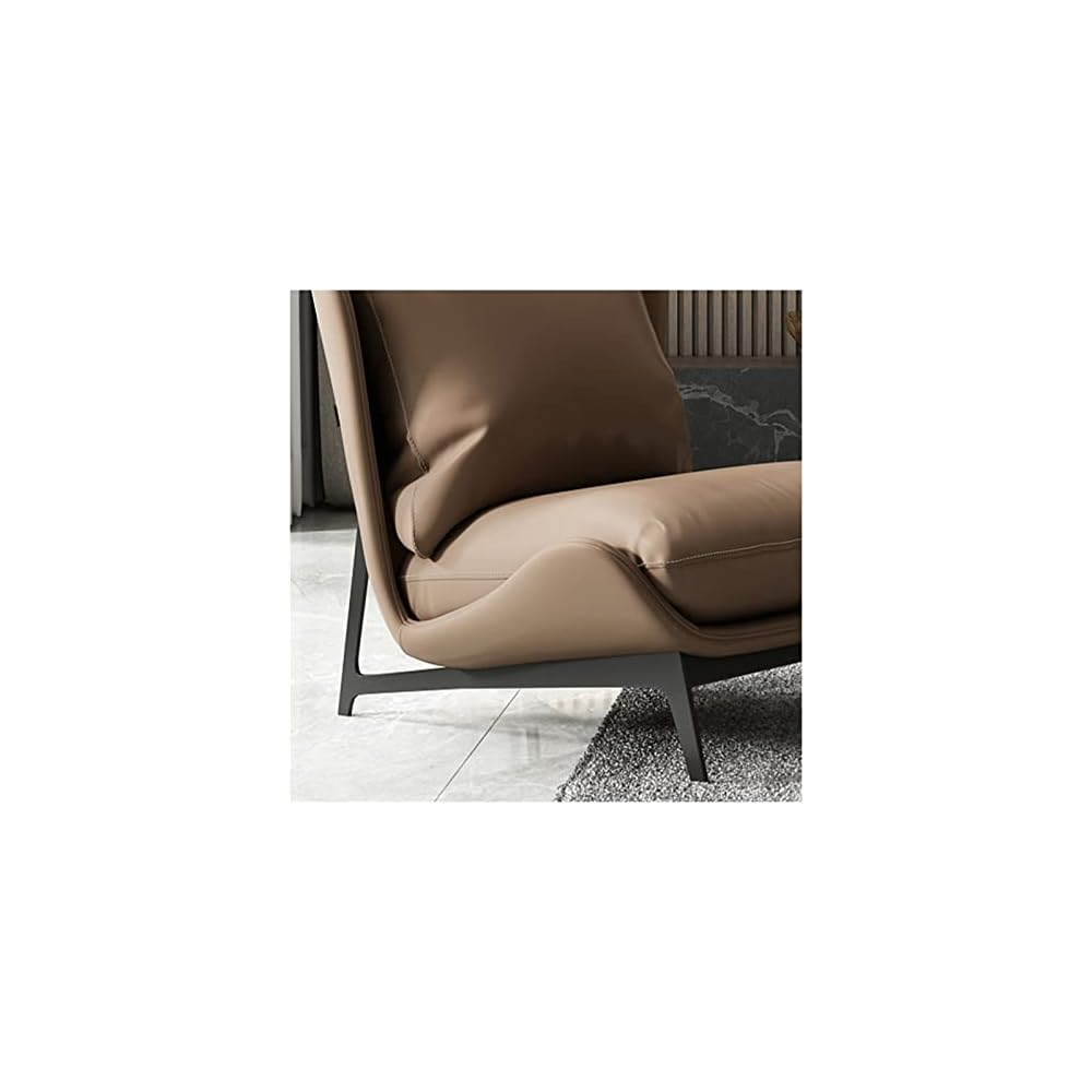 Single Sofa Chair Leather Single Chair Home Fabric Simple Modern Single Chair Living Room Bedroom Balcony Leisure Sofa Chair (Color : 04) (7)