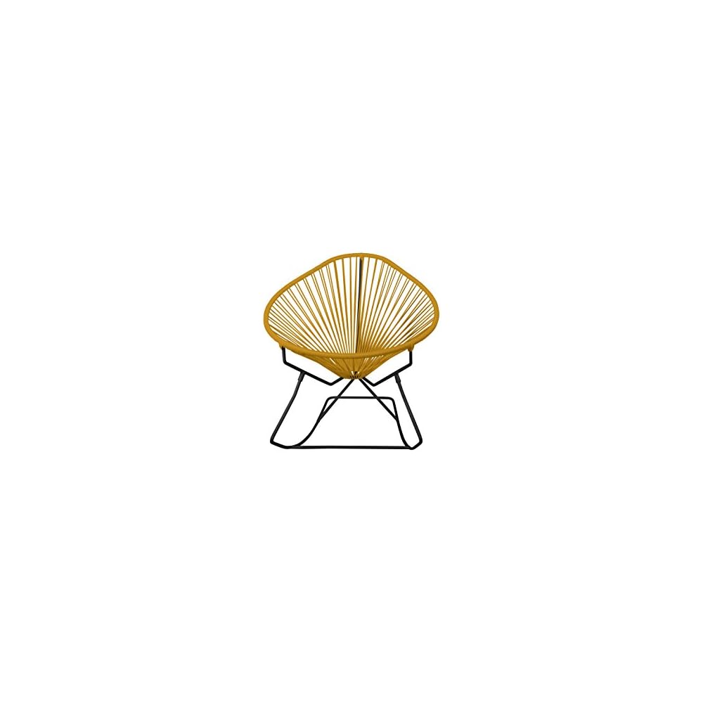 Innit Designs Acapulco Rocking Chair, Chrome Frame with Pink Weave