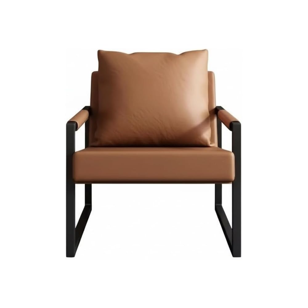 Luxury Ergonomic Lounge Chair with High-Density Foam (Brown)