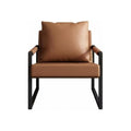 Luxury Ergonomic Lounge Chair with High-Density Foam (Brown)