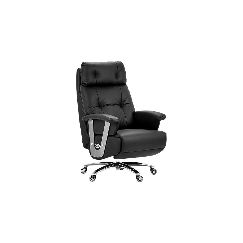 Electric Full Reclining Office Chair with Footstool Management(E)