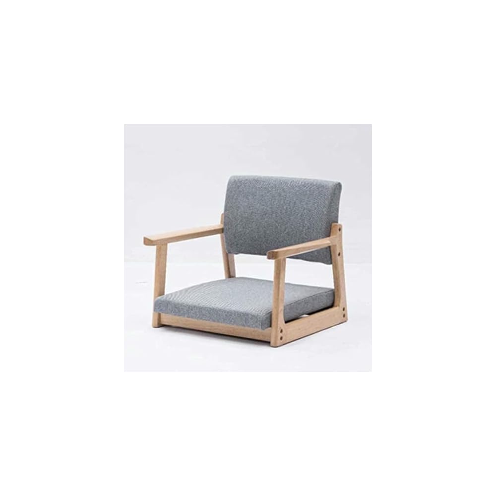 Floor Chair Japanese Floor Chair Legless Bay Window Backrest Lazy Chair with Armrests, Portable Japanese Tatami Chair, Meditation Floor Solid Wood Seating Chairs