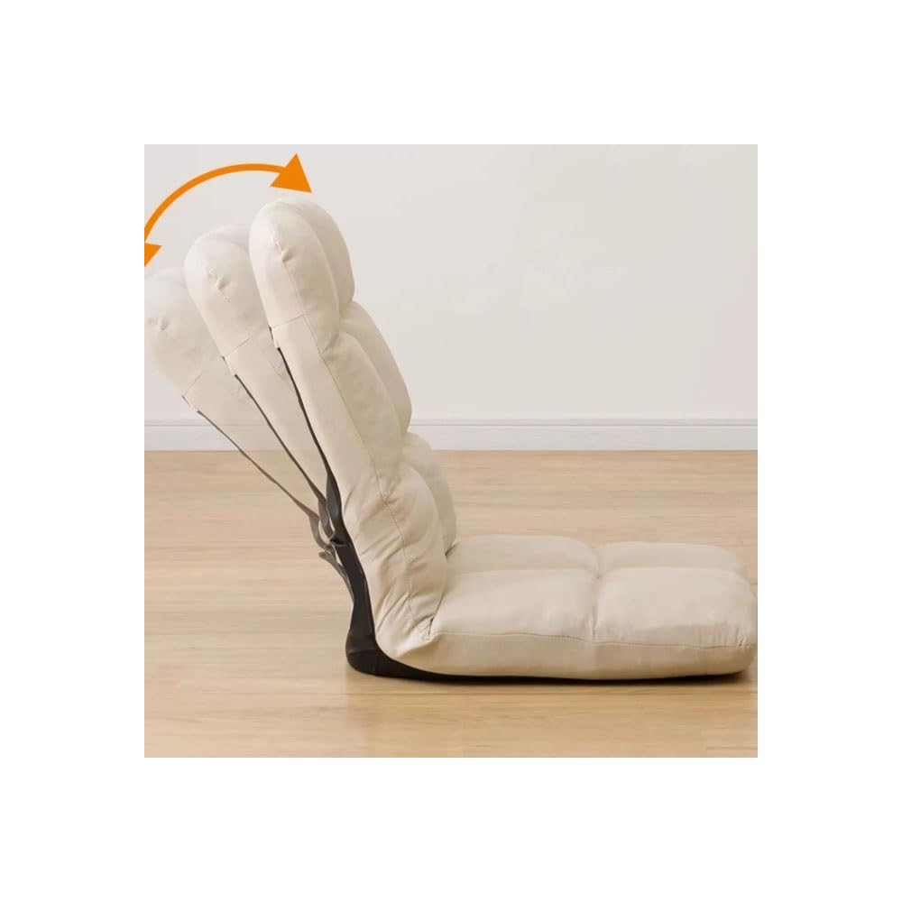 LSLYTQ Floor Chair, Home Balcony Bay Window Bed Single Person Lazy Little Sofa Chair Chair, Multi Functional Legless Floor Seat Comfortable Backrest Chair Foldable Adjustable Meditation Chair