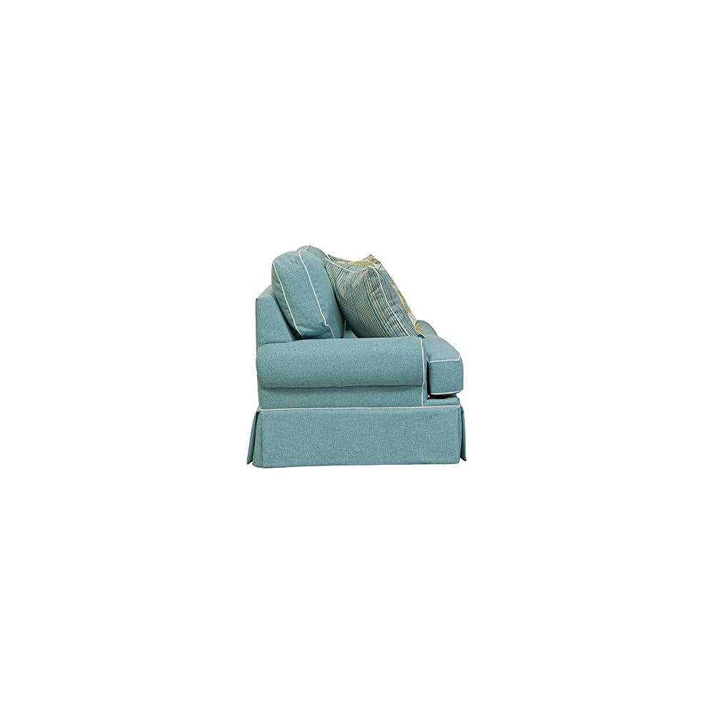 American Furniture Classics 8-010-S275A Coastal Aqua Series Sofa