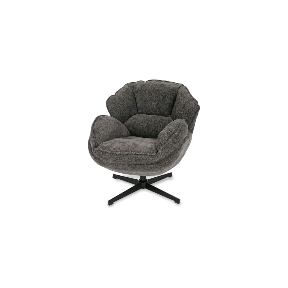Iris Plaza Personal Chair, Luxurious, Relaxing Personal Space, Charcoal