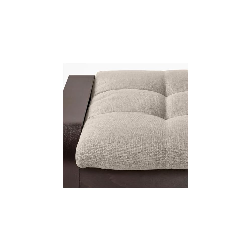 ProTuning POÄNG Armchair and footstool, black-brown/Gunnared beige