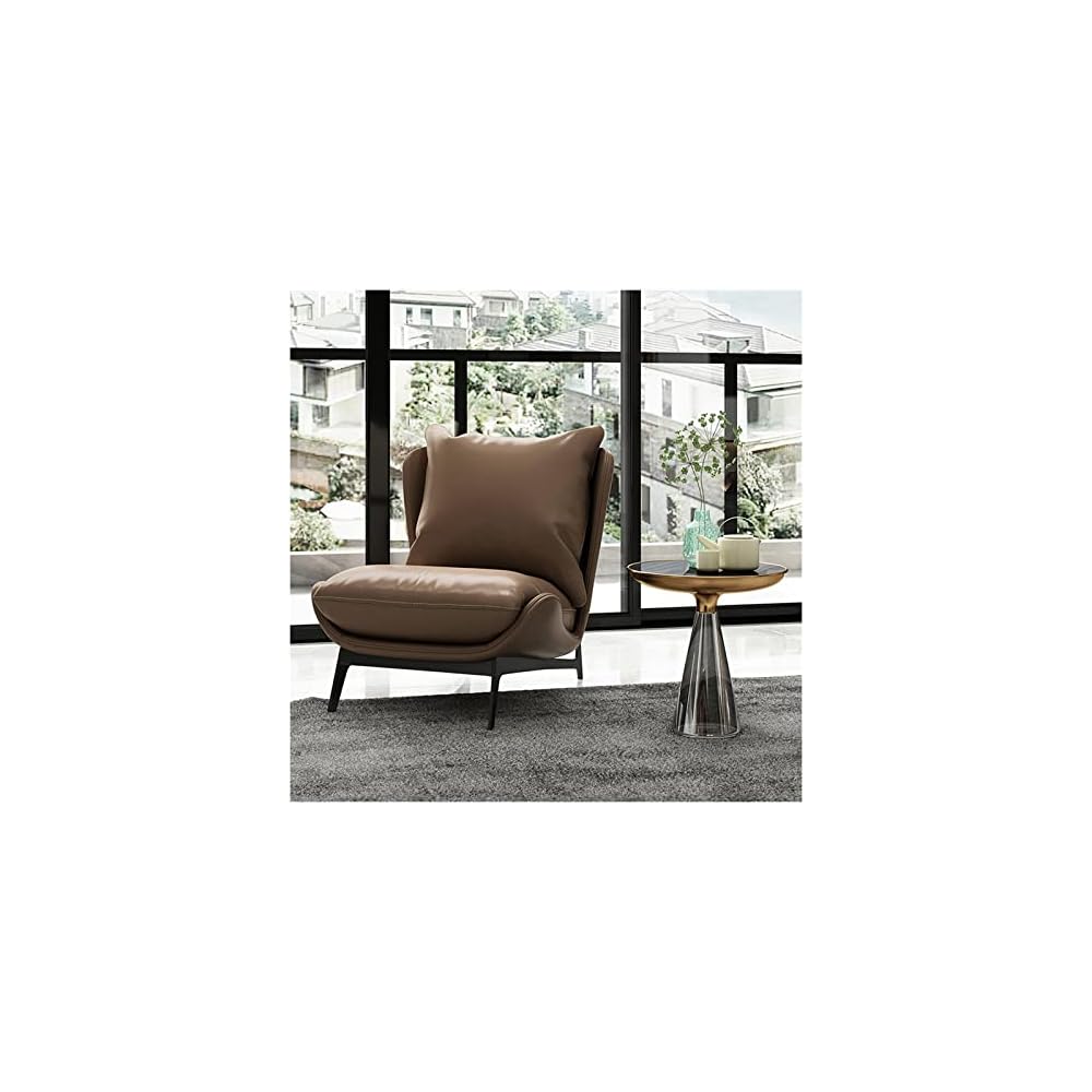 Single Sofa Chair Leather Single Chair Home Fabric Simple Modern Single Chair Living Room Bedroom Balcony Leisure Sofa Chair (Color : 04) (7)