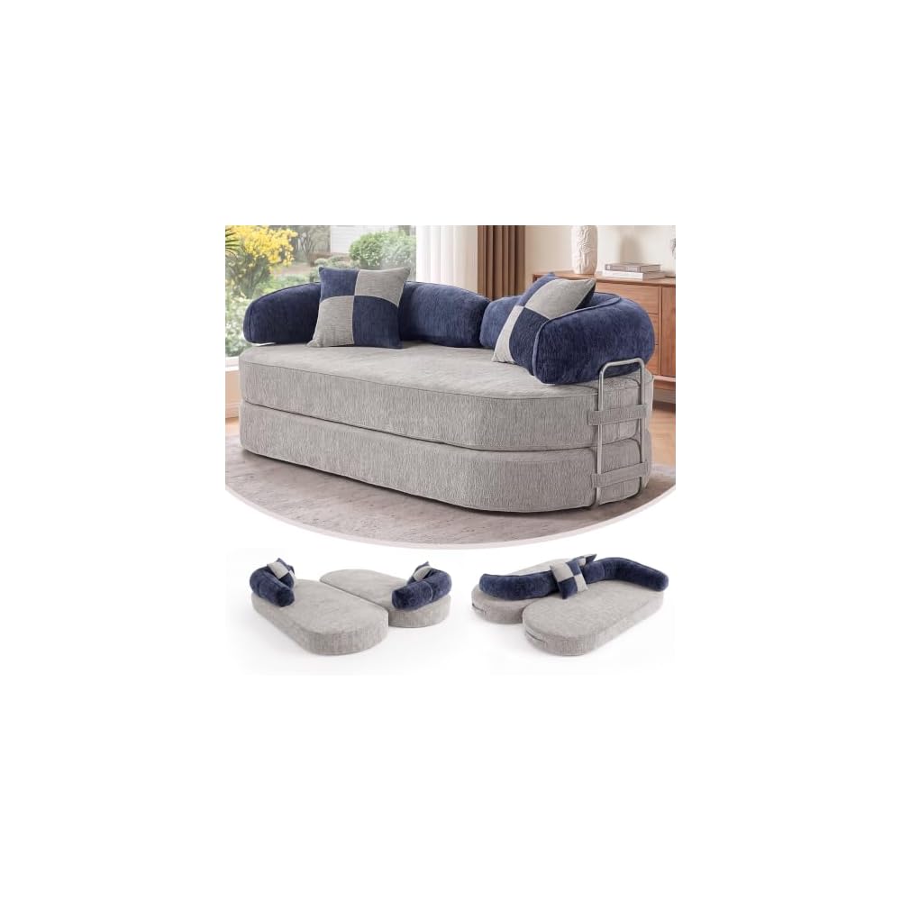 Vipbear Premium 79" L Versatile Sectional Convertible Sofa Bed Couch