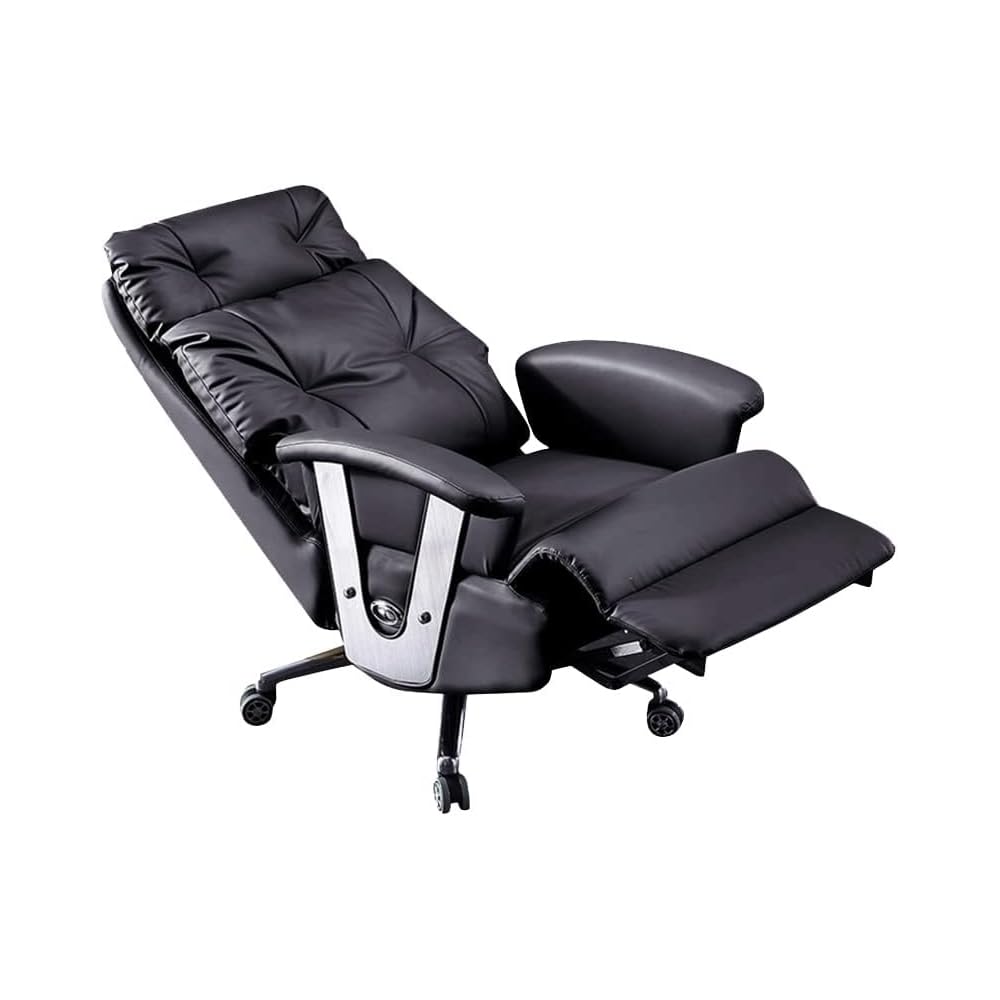 Electric Full Reclining Office Chair with Footstool Management(E)