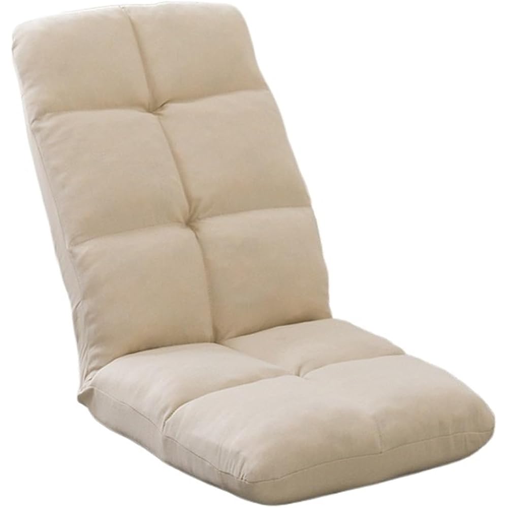 LSLYTQ Floor Chair, Home Balcony Bay Window Bed Single Person Lazy Little Sofa Chair Chair, Multi Functional Legless Floor Seat Comfortable Backrest Chair Foldable Adjustable Meditation Chair