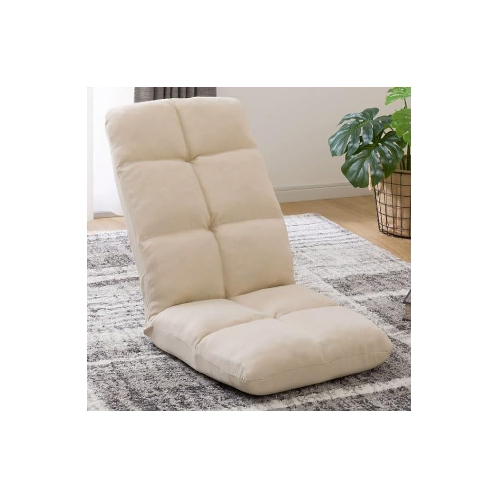 LSLYTQ Floor Chair, Home Balcony Bay Window Bed Single Person Lazy Little Sofa Chair Chair, Multi Functional Legless Floor Seat Comfortable Backrest Chair Foldable Adjustable Meditation Chair