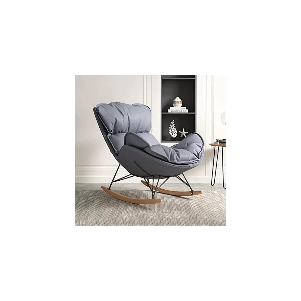 LSLYTQ Rocking Chair Comfy Chair for Bedroom,Upholsted Glid Chair air Reclin,forroom Office,Lazy Chair Chair