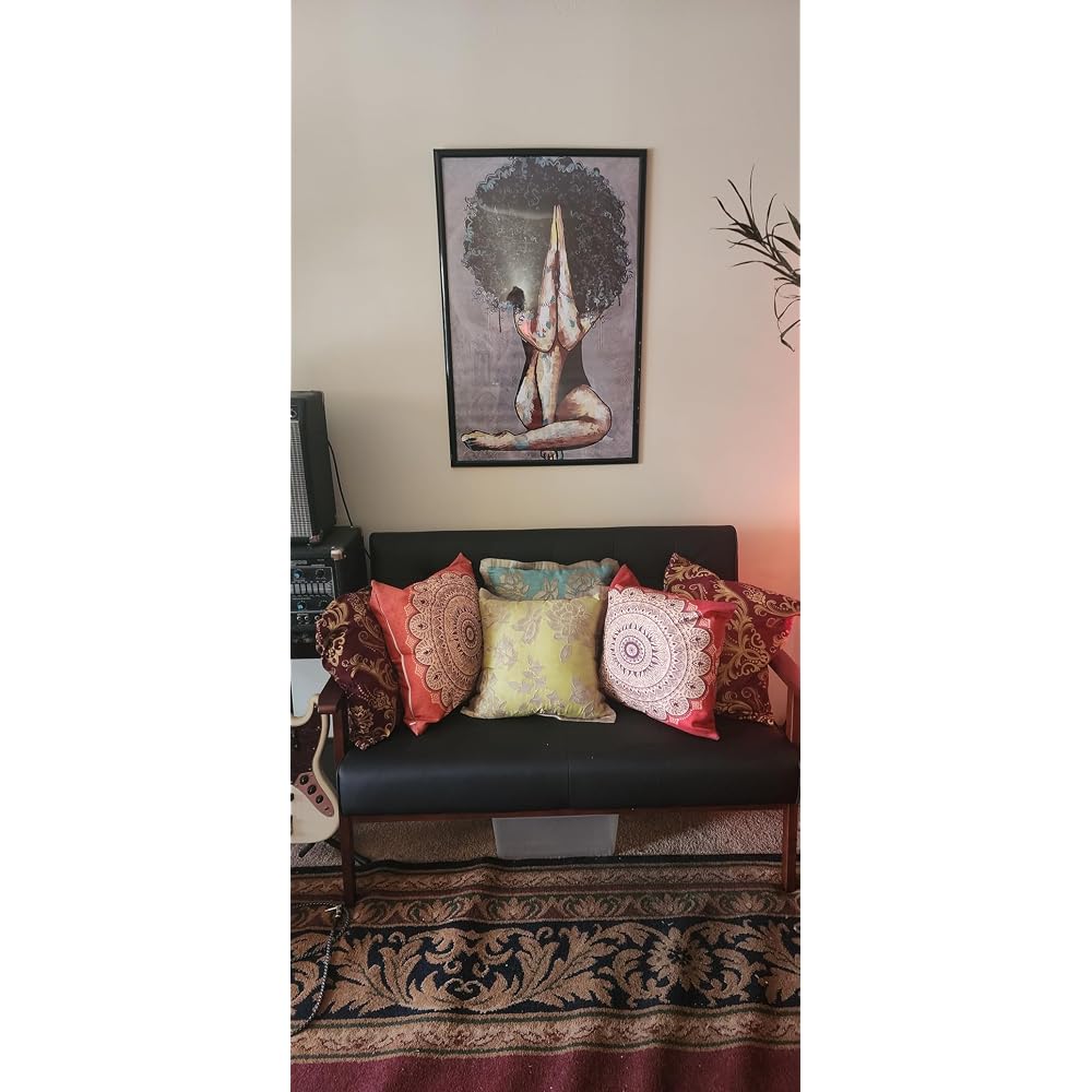 STHOUYN Black Small Leather Couch, 2 Seater Loveseat with Wooden Armrest