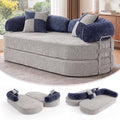 Vipbear Premium 79" L Versatile Sectional Convertible Sofa Bed Couch